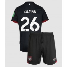 West Ham United Max Kilman #26 Bortedraktsett Barn 2024-25 Kortermet (+ korte bukser)